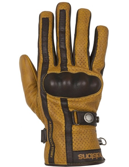 HELSTONS EAGLE GOLD BRAUNE LEDERHANDSCHUHE