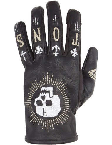 GUANTI PELLE HELSTONS KUSTOM NERO