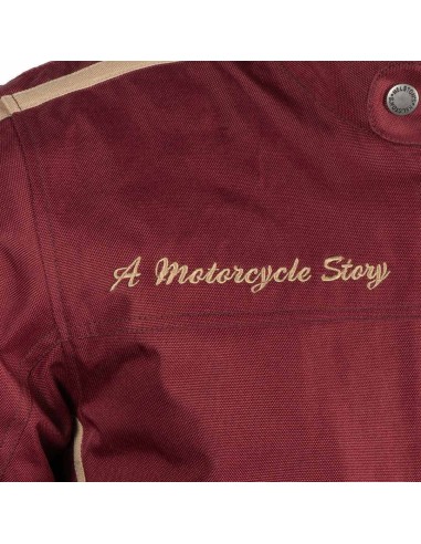 HELSTONS KING JACKET BURGUNDY