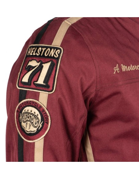 HELSTONS KING JACKET BURGUNDY