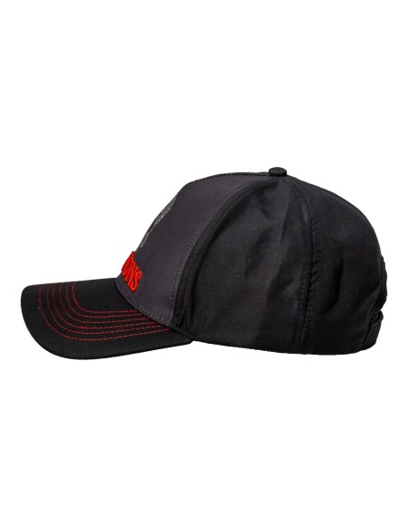 HELSTONS SKULL RIDERS BLACK RED CAP