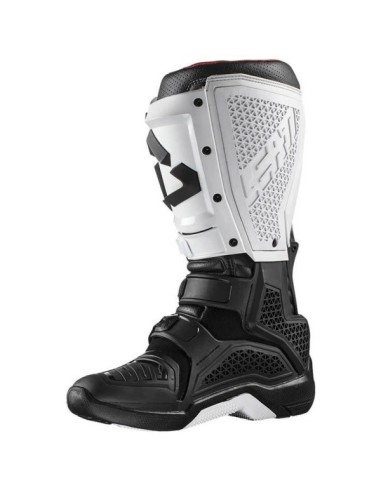 BOOTS LEATT 5.5 FLEXLOCK WHITE BLACK