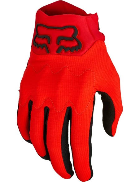 GLOVES FOX BOMBER LT CE FLUORESCENT RED