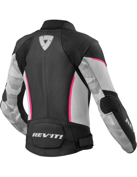 DAMES REVIT XENA-3 NOIR FUCHSIA VESTE