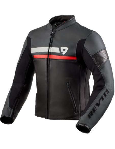 REVIT MEILE SCHWARZ ROT JACKE