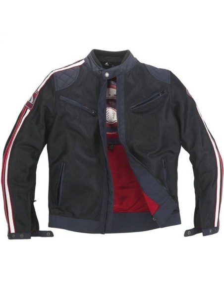 HELSTONS PACE AIR JACKET BLUE RED WHITE