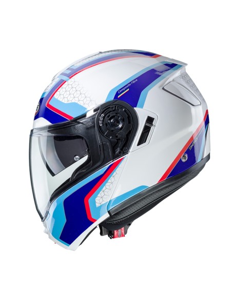 CABERG LEVO SONAR HELM WEISS BLAU ROT
