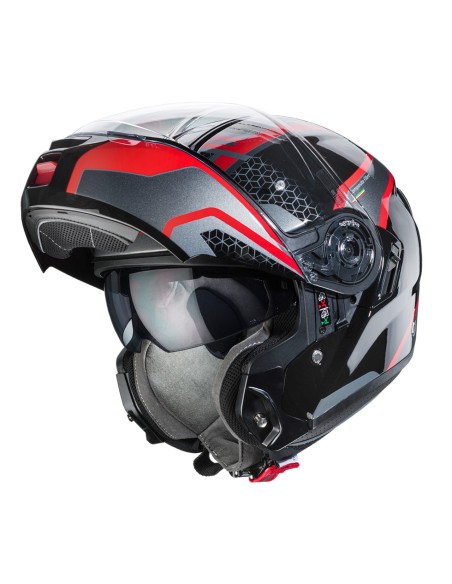 CABERG LEVO SONAR SCHWARZ ROT ANTHRAZIT HELM