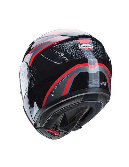 CASCO CABERG LEVO SONAR NERO ROSSO ANTRACITE