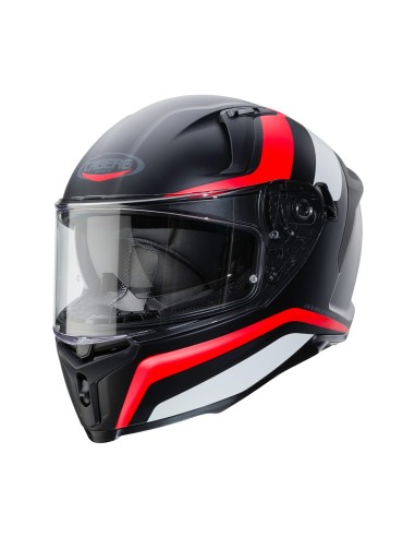 CABERG AVALON BLAST HELMET BLACK WHITE RED