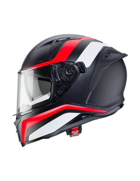 CABERG AVALON BLAST HELM SCHWARZ WEISS ROT