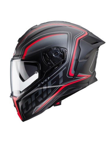 CASCO CABERG DRIFT EVO INTEGRA NE GRI ROJO