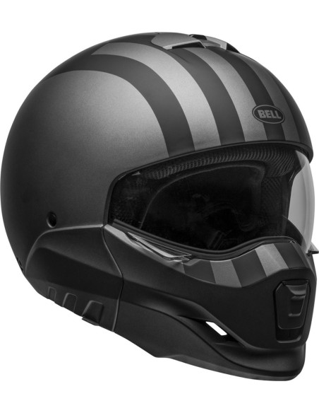 BELL BROOZER FREE RIDE CASCO GRIS MATE NEGRO