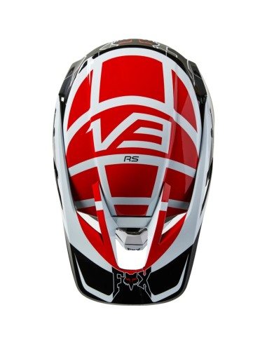 CASCO FOX V3 RS CELZ RED BLACK WHITE