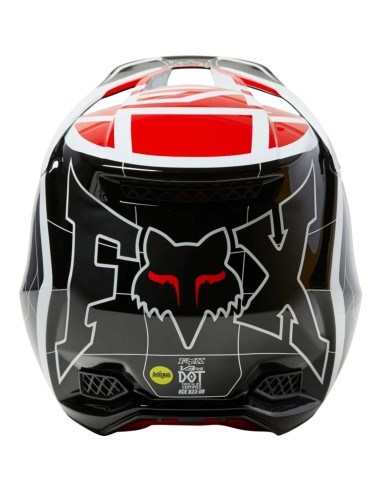 CASCO FOX V3 RS CELZ RED BLACK WHITE