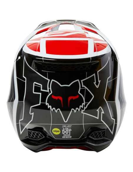 CASCO FOX V3 RS CELZ RED BLACK WHITE