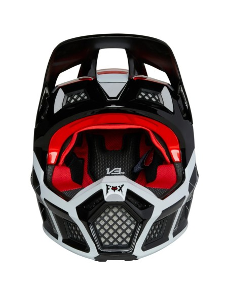 FOX RS RS CASQUE CEL DU FOX V 3 ROUGE NOIR BLANC