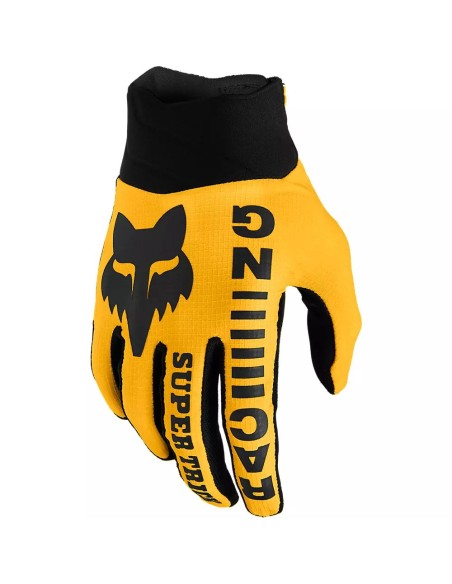 FOX 360 SUPR TRIK LE BLACK YELLOW GLOVES