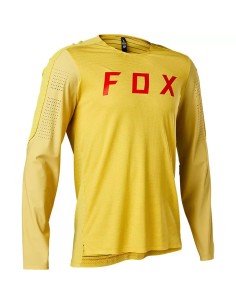 MAILLOT MTB FOX FLEXAIR PRO LS JAUNE POIRE