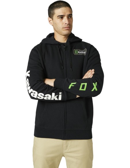 FOX KAWI ZIP SWEATSHIRT SCHWARZ