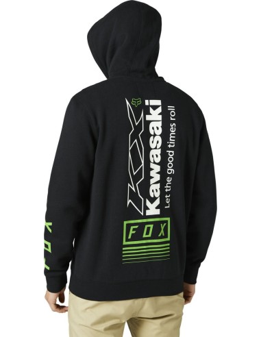 SUDADERA CON CREMALLERA FOX KAWI NEGRA
