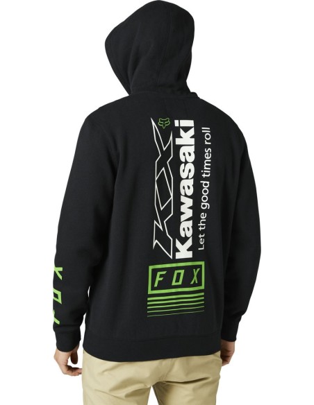 FELPA FOX KAWI ZIP BLACK