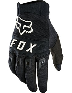 FOX DIRTPAW GLOVES BLACK WHITE