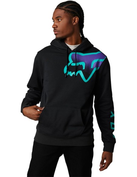 FOX PULLOVER SWEATSHIRT TOXSYK BLACK