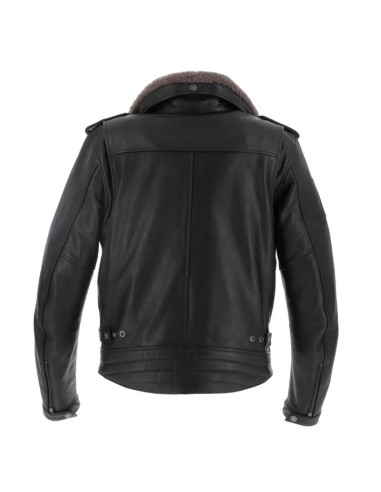 HELSTONS PERCO CHAQUETA DE CUERO NEGRO