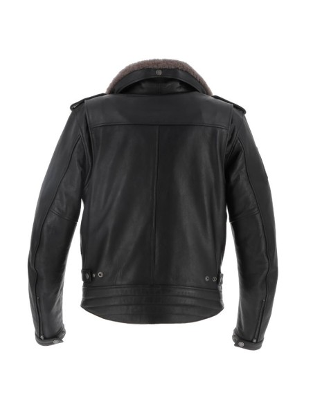 HELSTONS PERCO SCHWARZE LEDERJACKE