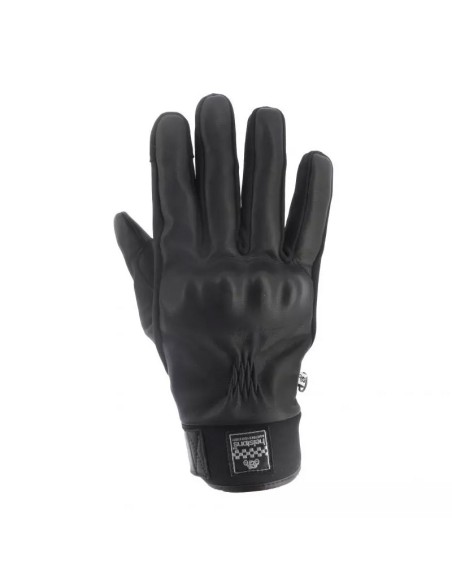 HELSTONS JUSTIN HIVER GUANTES DE CUERO NEGRO
