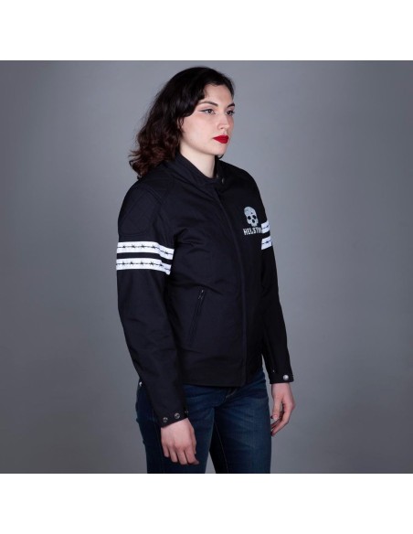 HELSTONS TARGA NOIR BLANC VESTE POUR FEMMES
