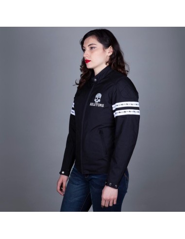 HELSTONS TARGA NOIR BLANC VESTE POUR FEMMES