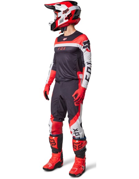 MAILLOT FOX FLEXAIR EFEKT ROJO FLUORESCENTE