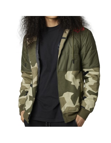 SASQUATCH FOX LINDOM OLIVE CAMO SWEATSHIRT