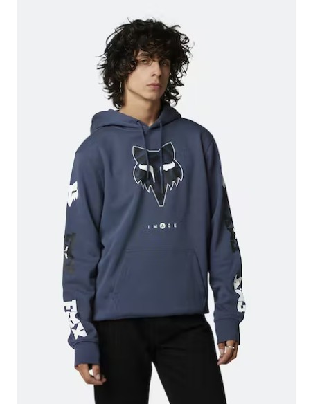 FOX PULLOVER SWEATSHIRT NUKLR KOPF TIEF KOBALT