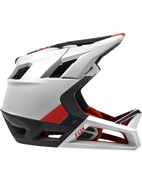 FOX PROFRAME BLOCKED BLACK WHITE MTB HELMET