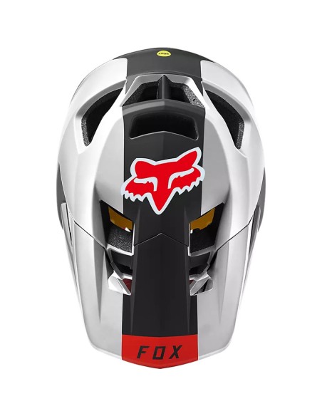 FOX PROFRAME BLOCKED BLACK WHITE MTB HELMET
