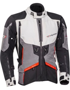 IXON RAGNAR JACKE SCHWARZ GRAU ROT