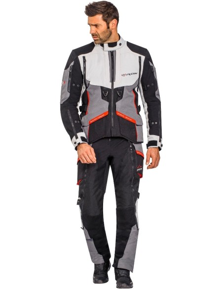 GIACCA IXON RAGNAR NERO GRIGIO ROSSO