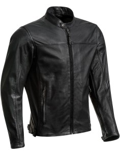 IXON CRANK AIR SCHWARZE LEDERJACKE