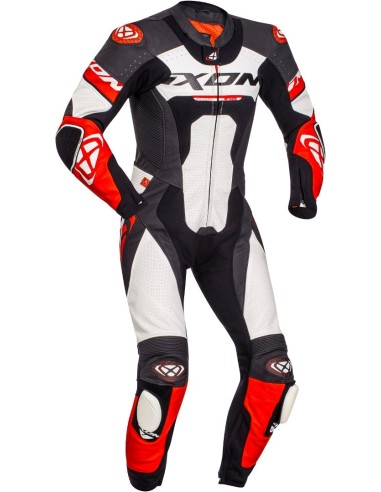 IXON JACKAL FULL BODY SUIT BLACK WHITE RED