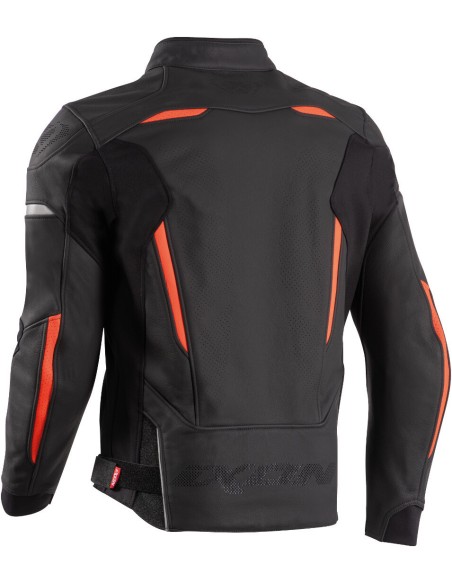 CHAQUETA IXON CEROS NEGRO ROJO