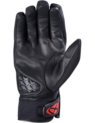 GUANTES IXON MS PEAK NEGRO ROJO
