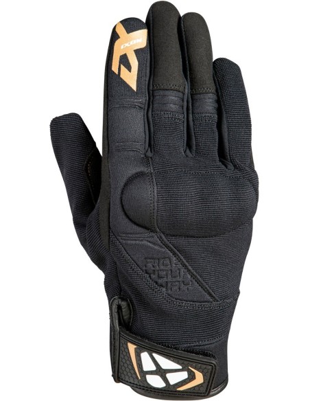 GUANTES DE MUJER IXON RS DELTA NEGRO ORO BLANCO