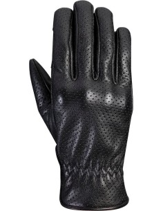 IXON RS NIZO AIR SCHWARZE LEDERHANDSCHUHE