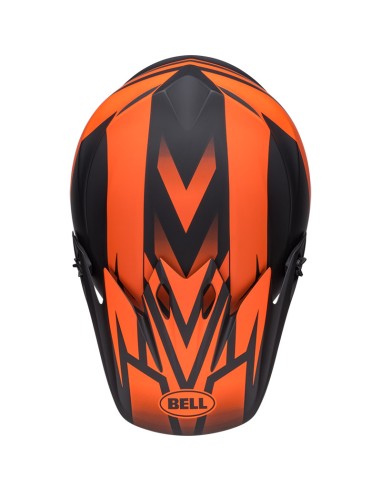 CASQUE BELL MX-9 MIPS DISRUPT NOIR MAT ORANGE