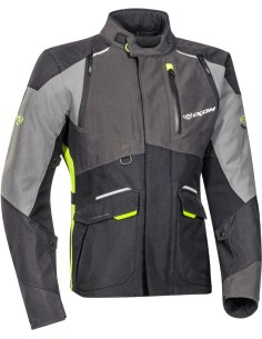 CHAQUETA IXON BALDER NEGRO GRIS AMARILLO