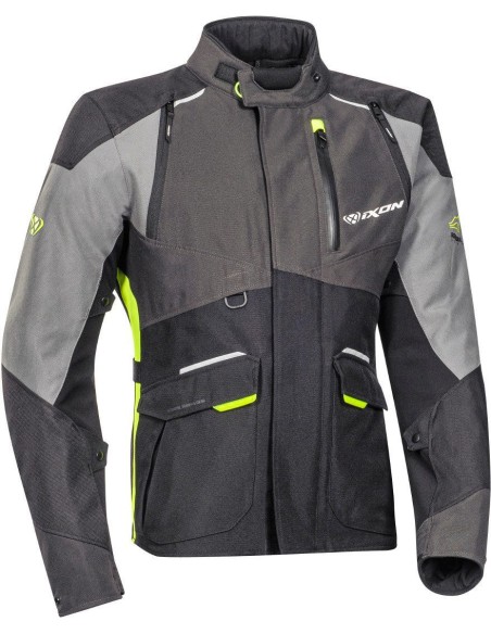 IXON BALDER V VESTE NOIR GRIS JAUNE