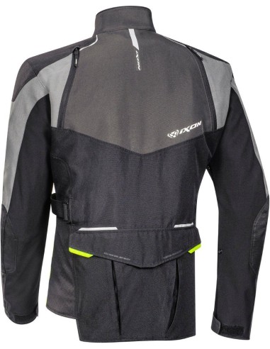 IXON BALDER JACKE SCHWARZ GRAU GELB
